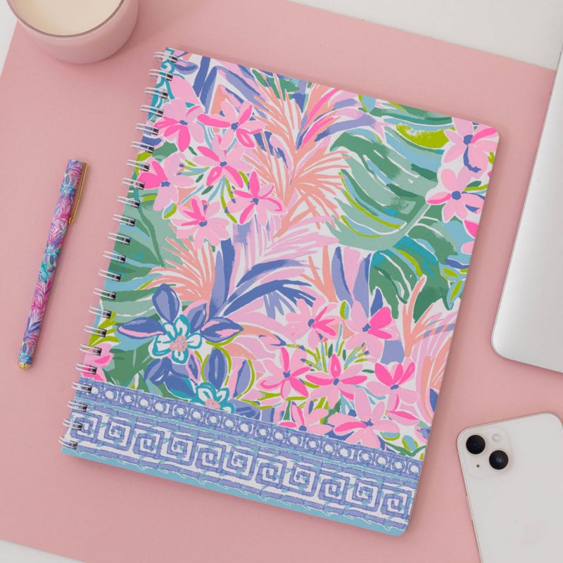 Lilly Pulitzer Large Hardcover Spiral Notebook, 11" x 9.5" with 160 College Ruled Pages, It Was All A Dream - Image 5